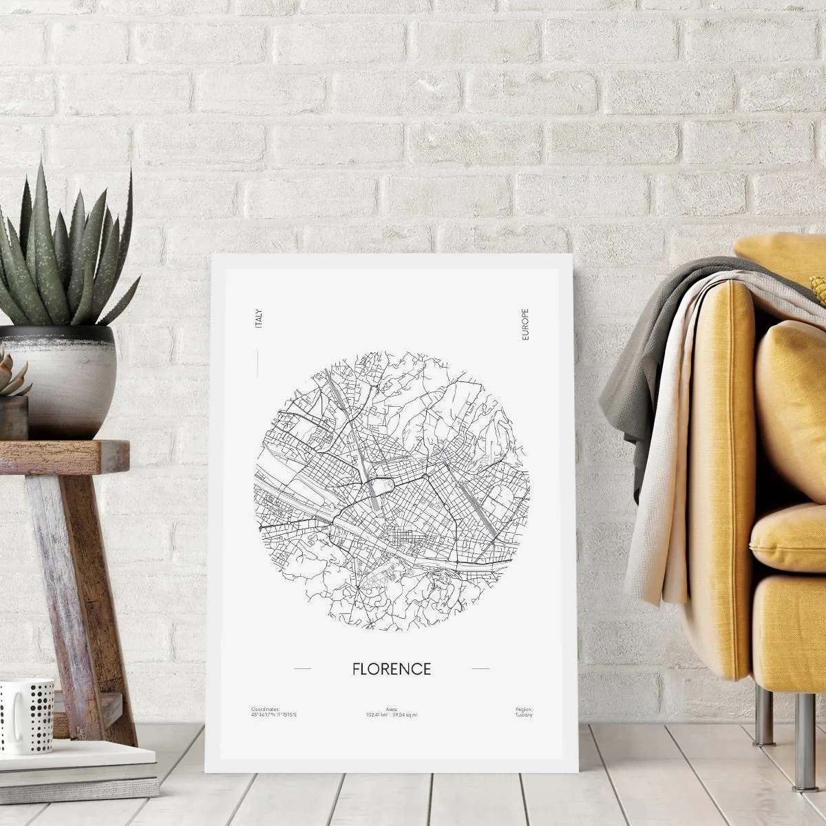 Plakat - Anatomi af Firenze - 70x100 cm