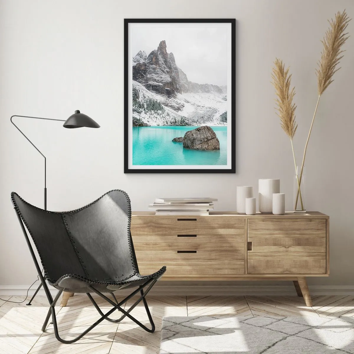 Plakat i sort ramme - På vagt - 40x50 cm