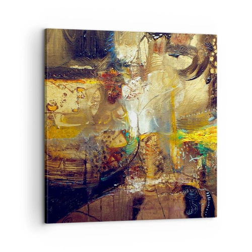 Lærredstryk - Billede på lærred - Kold, varm, meget varm - 60x60 cm