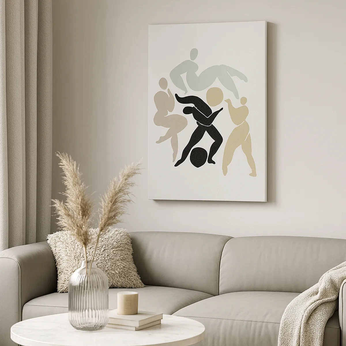 Lærredstryk - Billede på lærred - Bevægelse for sundhed og skønhed - 50x70 cm