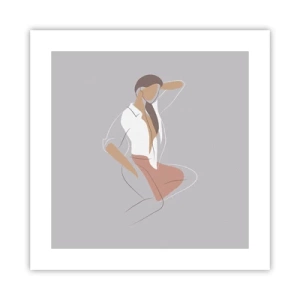 Plakat - Omrids af nåde - 40x40 cm