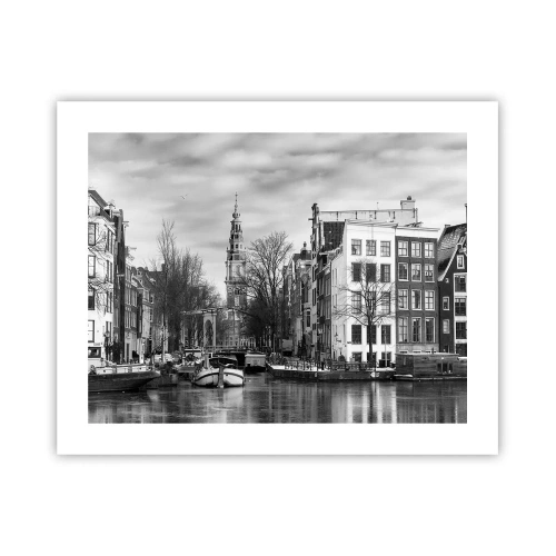 Plakat - Amsterdam stemning - 50x40 cm