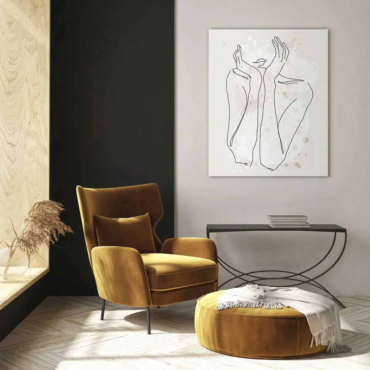 Billede på glas - En drømmende stund - 50x70 cm