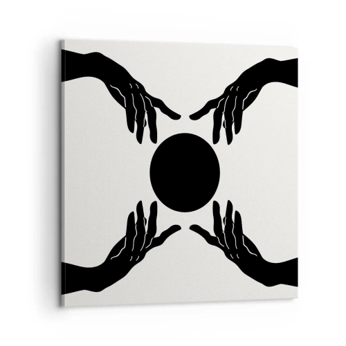 Lærredstryk - Billede på lærred - Et hemmeligt tegn - 60x60 cm