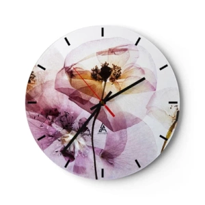Vægur, Uret - Blomsterlegeme dias - 40x40 cm