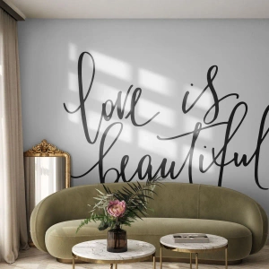Fototapet Premium Sand - Læs og gentag - Typografi, Bekræftelse, Maxim - 100x70 cm
