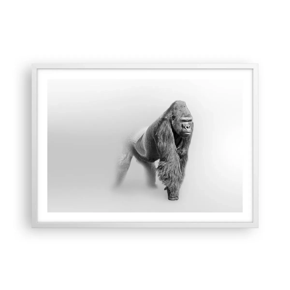 Plakat i hvid ramme - Selvsikker på sin styrke - 70x50 cm