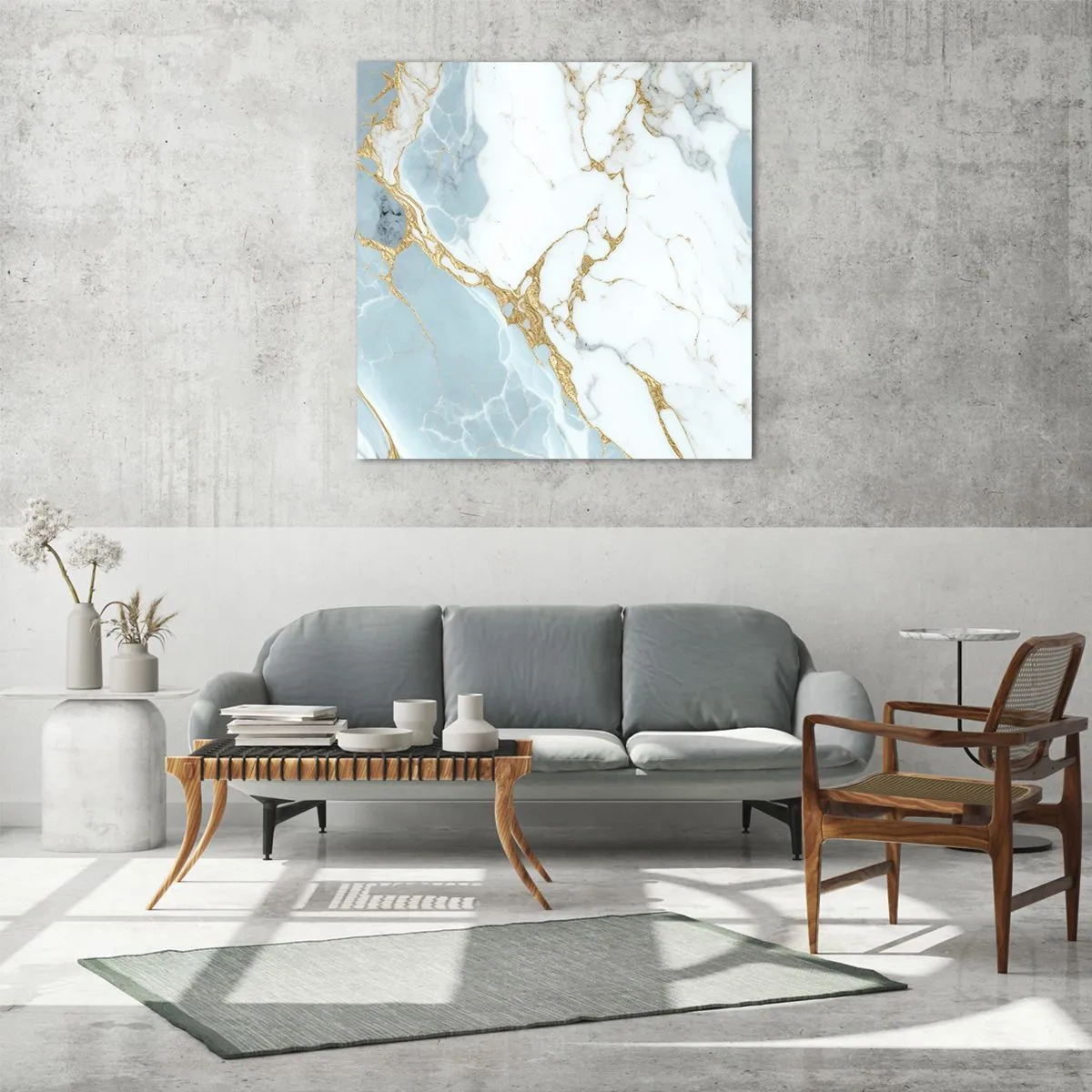 Billede på glas - Rigdom af sten - 60x60 cm