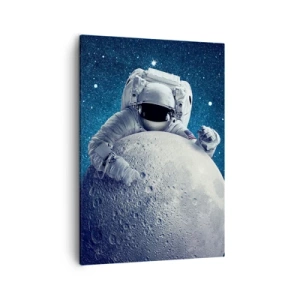 Lærredstryk - Billede på lærred - Kosmisk spøgefugl - 50x70 cm