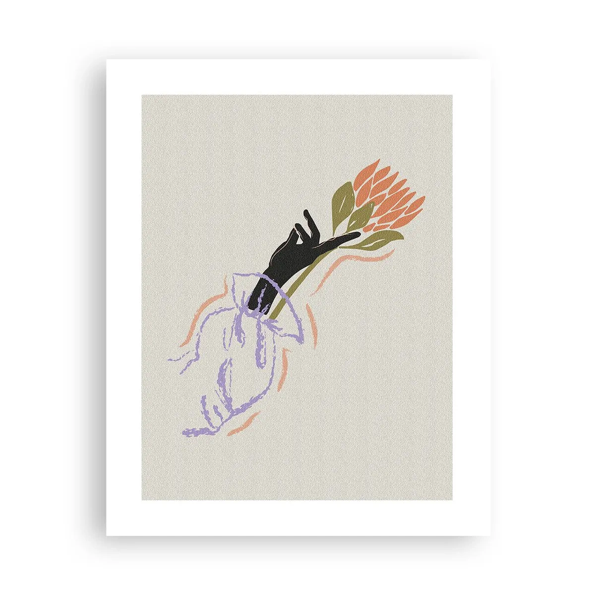 Plakat - En søsterlig berøring - 40x50 cm
