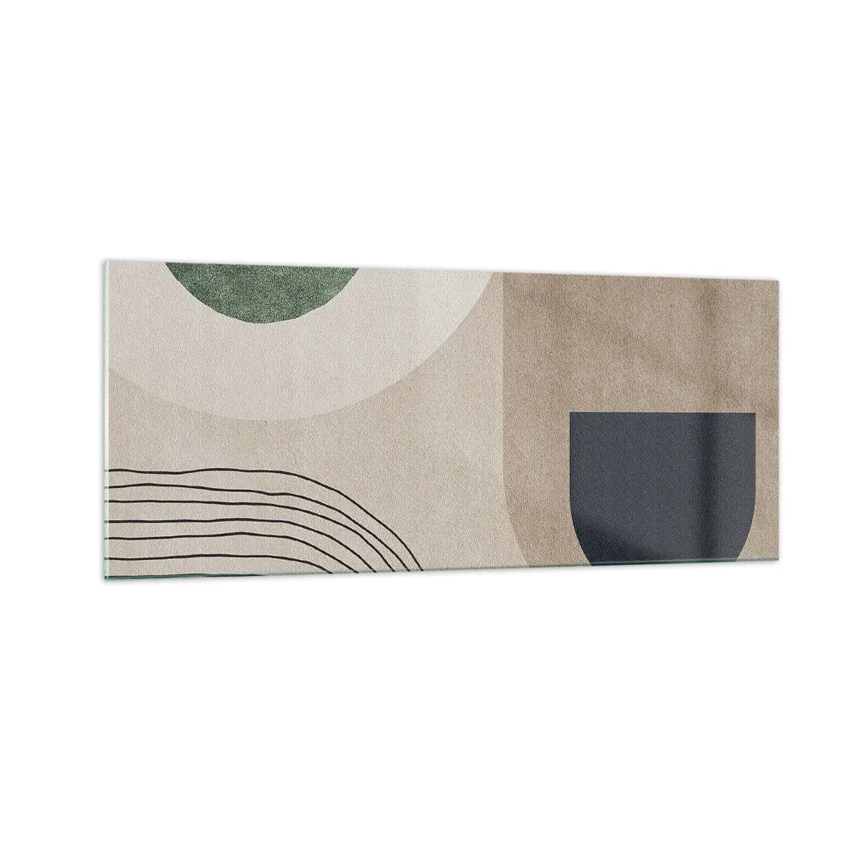 Billede på glas - Blidheden i en oval - 100x40 cm