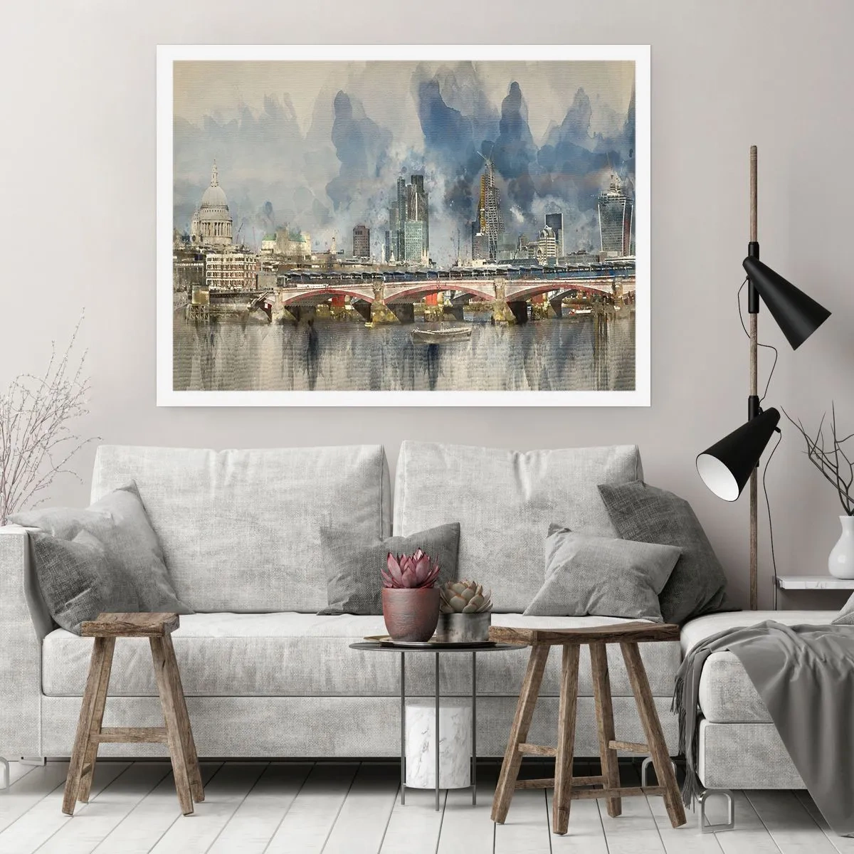 Plakat - London i al sin pragt - 50x40 cm