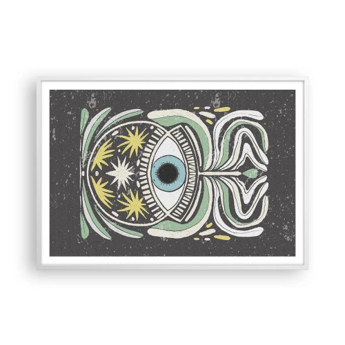 Plakat i hvid ramme - Stammeritualer - 100x70 cm