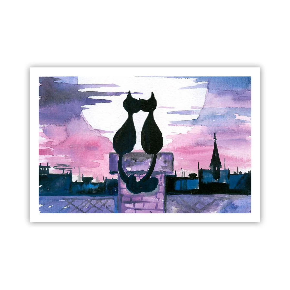 Plakat - Rendez-vous under månen - 91x61 cm