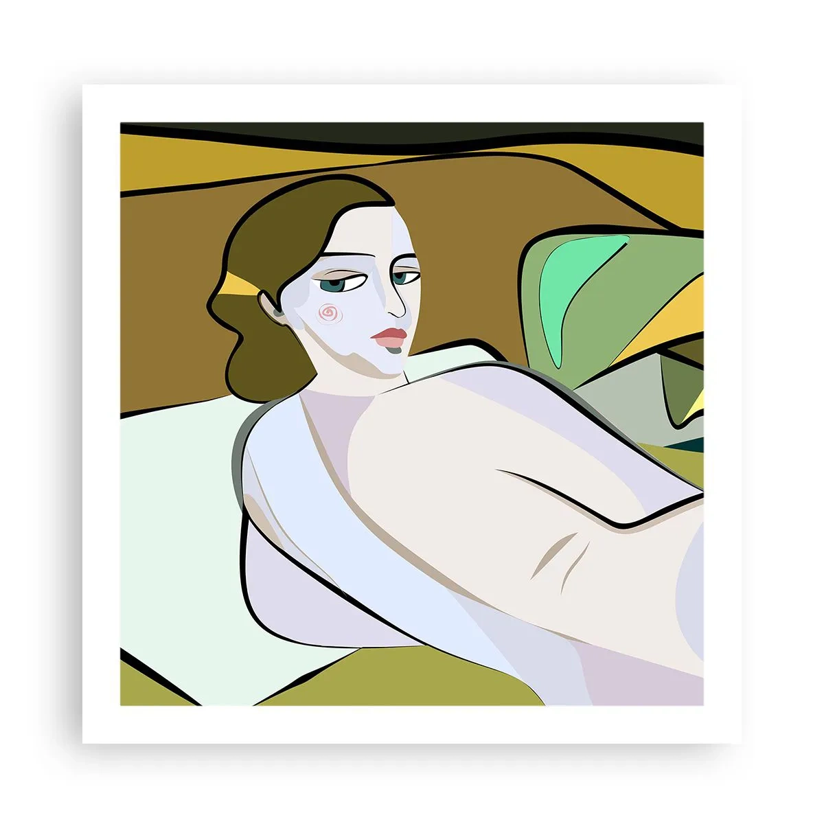 Plakat - Intimt portræt - 60x60 cm