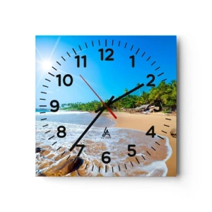 Vægur, Uret - Et eksotisk sted for dig - 40x40 cm