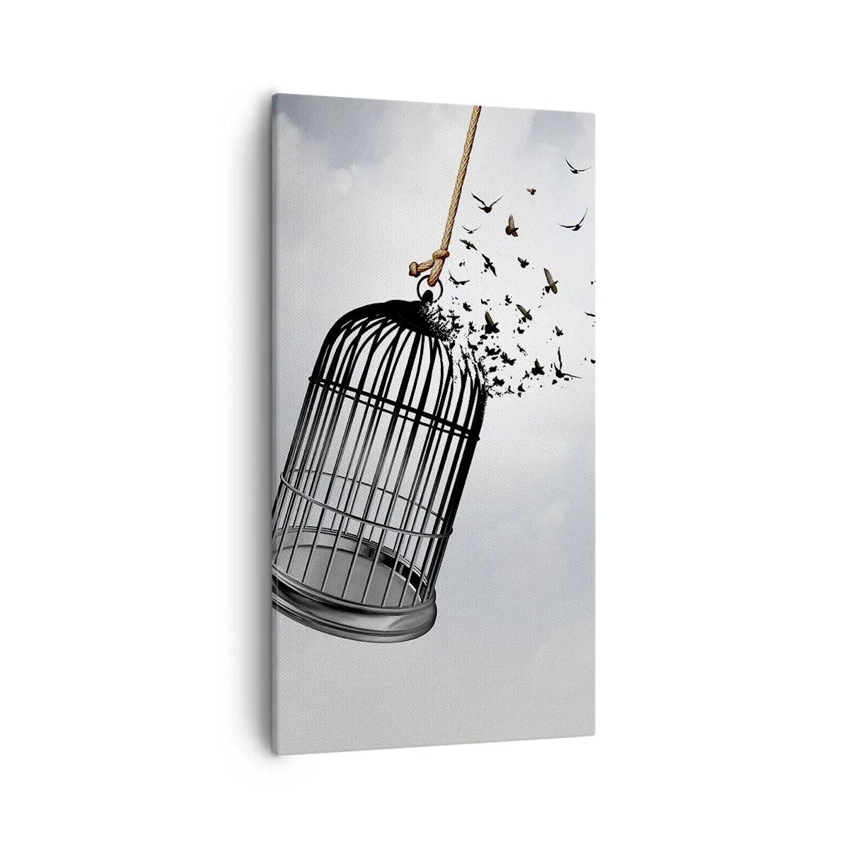 Lærredstryk - Billede på lærred - Tro...håb...frihed! - 55x100 cm