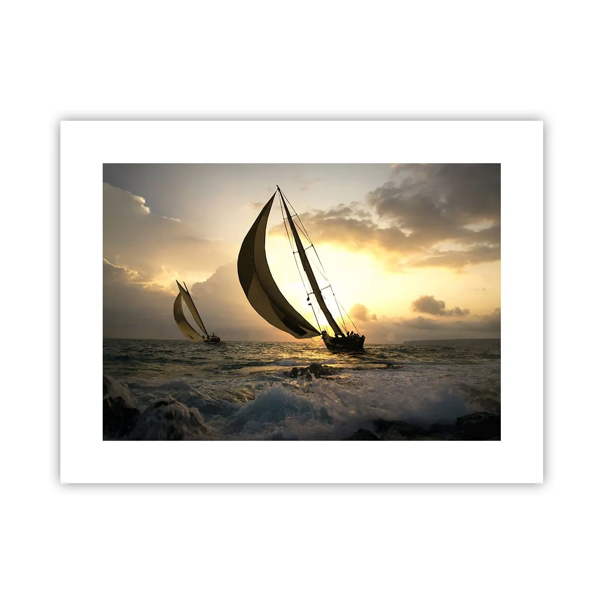 Plakat - I medvind og modvind - 40x30 cm