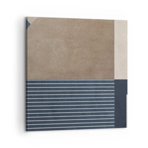 Lærredstryk - Billede på lærred - En komposition af enkelhed og rundhed - 60x60 cm