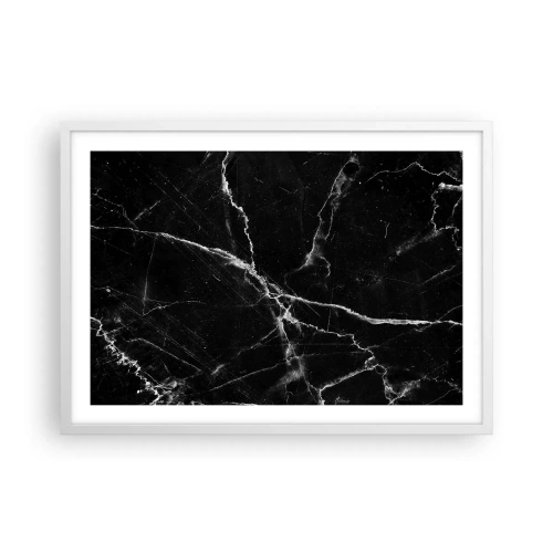 Plakat i hvid ramme - Stenens hemmelige liv - 70x50 cm