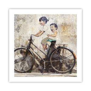 Plakat - Sandt eller falsk? - 50x50 cm