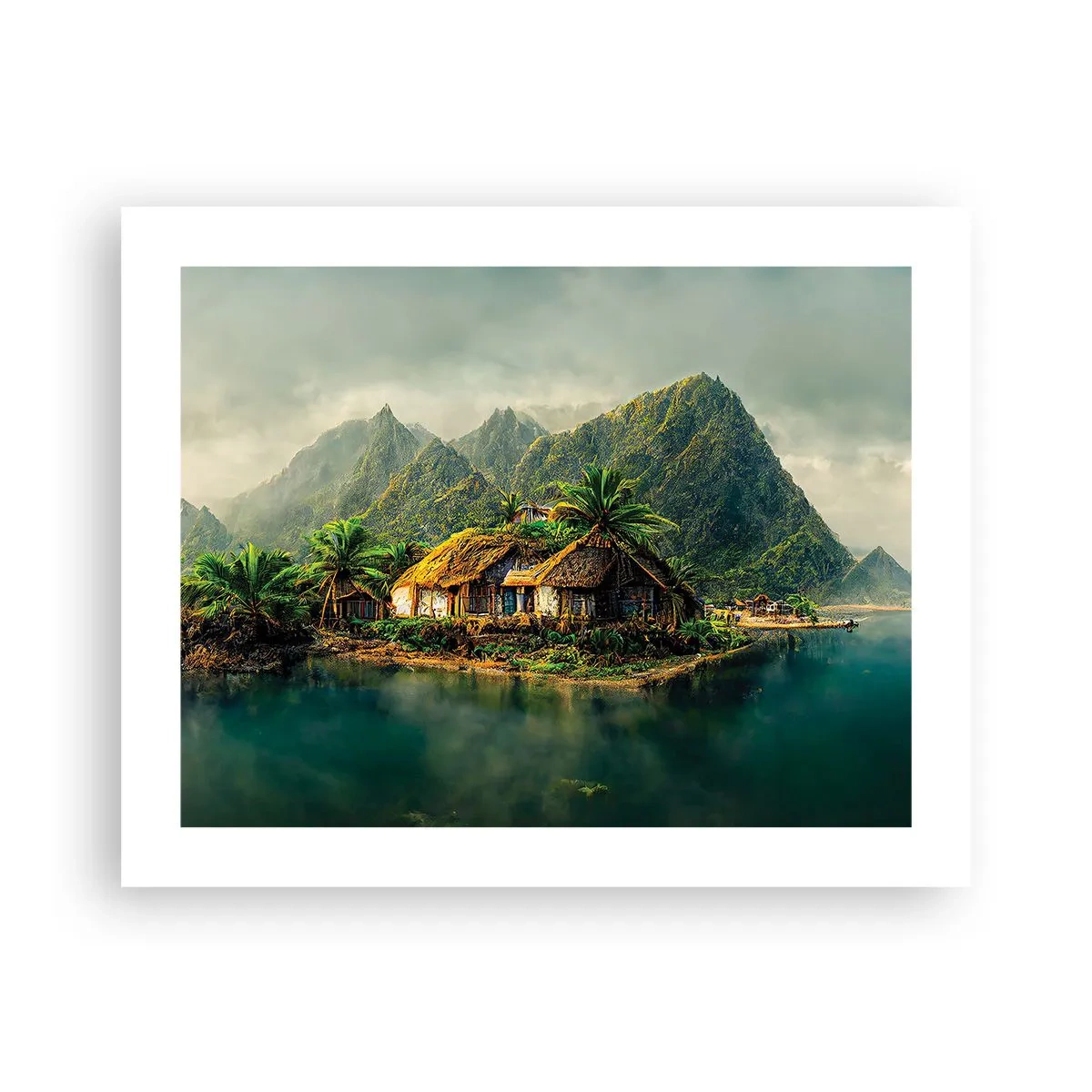 Plakat - Tropisk paradis - 50x40 cm