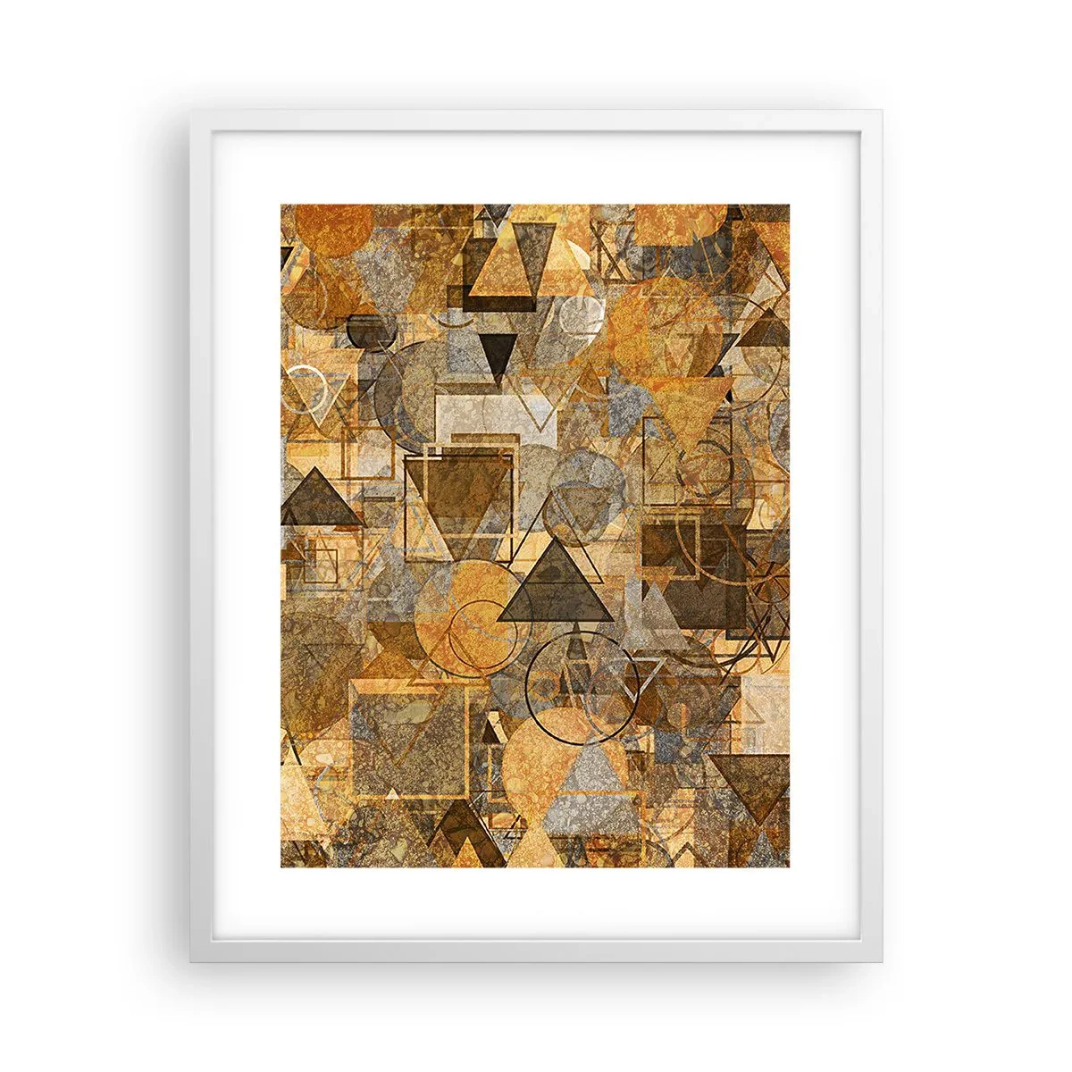 Plakat i hvid ramme - Verden i form - 40x50 cm