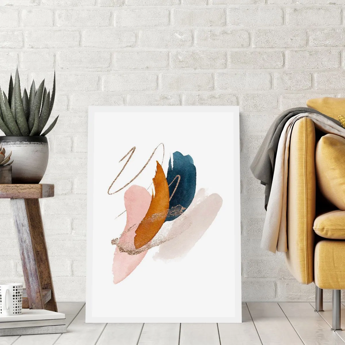 Plakat - Bevinget sammensætning - 40x50 cm