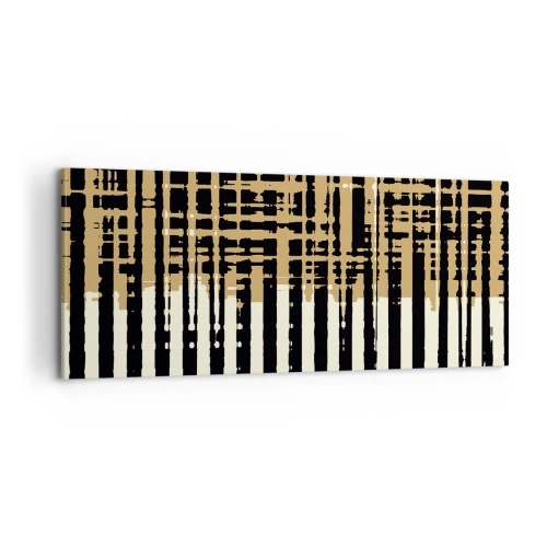 Lærredstryk - Billede på lærred - Arkitektonisk abstraktion - 100x40 cm