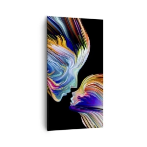 Lærredstryk - Billede på lærred - Fusion af energi og lys - 55x100 cm