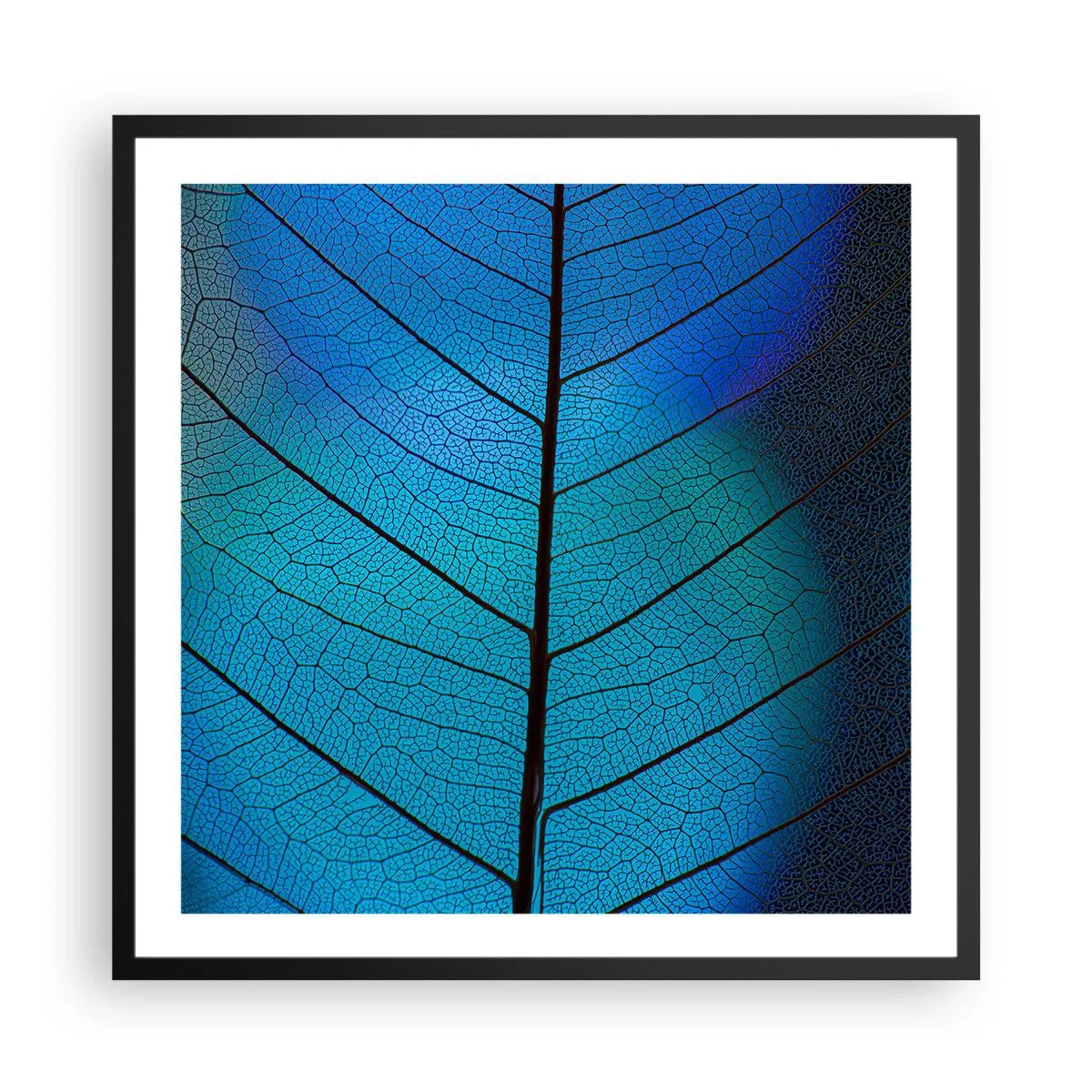 Plakat i sort ramme - Indviklet konstruktion - 60x60 cm