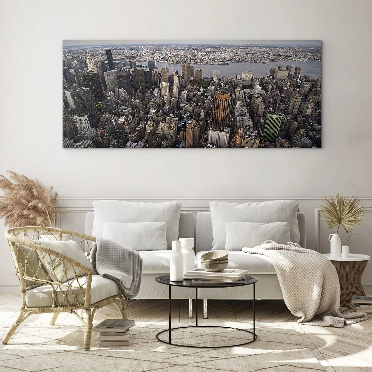 Billede på glas - Tidens bankende hjerte - 120x50 cm