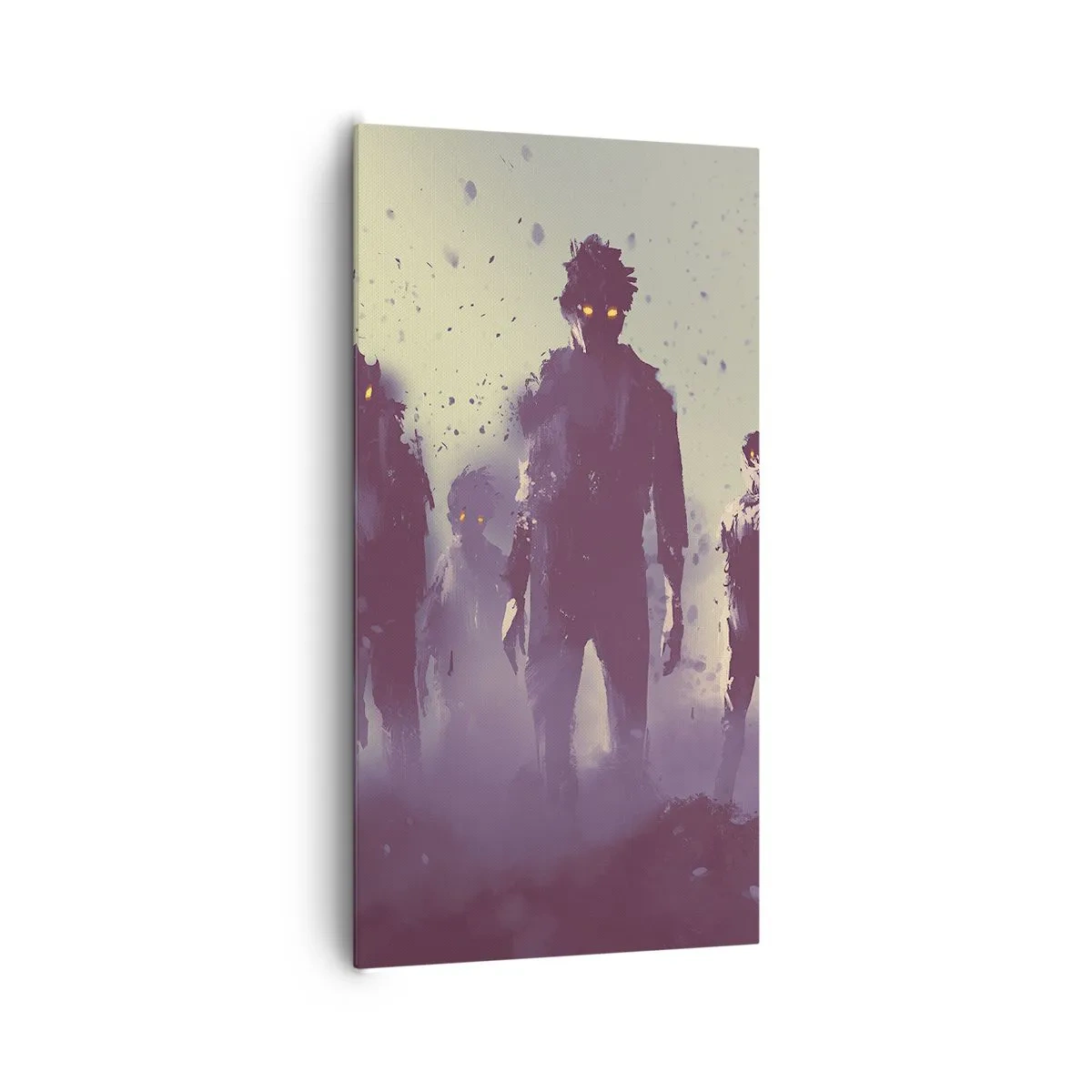 Lærredstryk - Billede på lærred - Pas på! De kommer - 65x120 cm