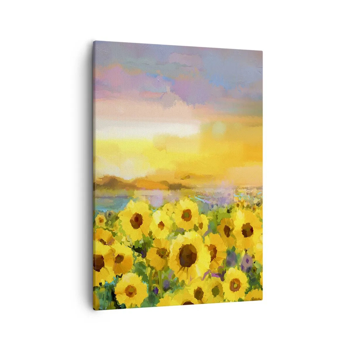 Lærredstryk - Billede på lærred - Selve solen er steget ned på jorden - 50x70 cm