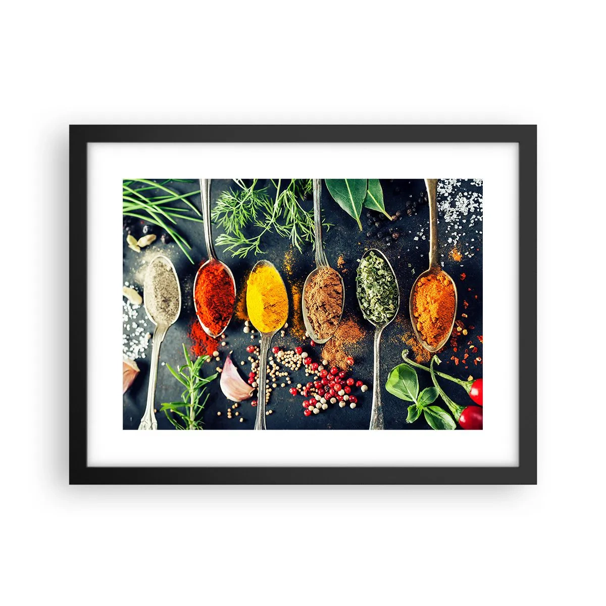 Plakat i sort ramme - Kulinarisk magi - 40x30 cm