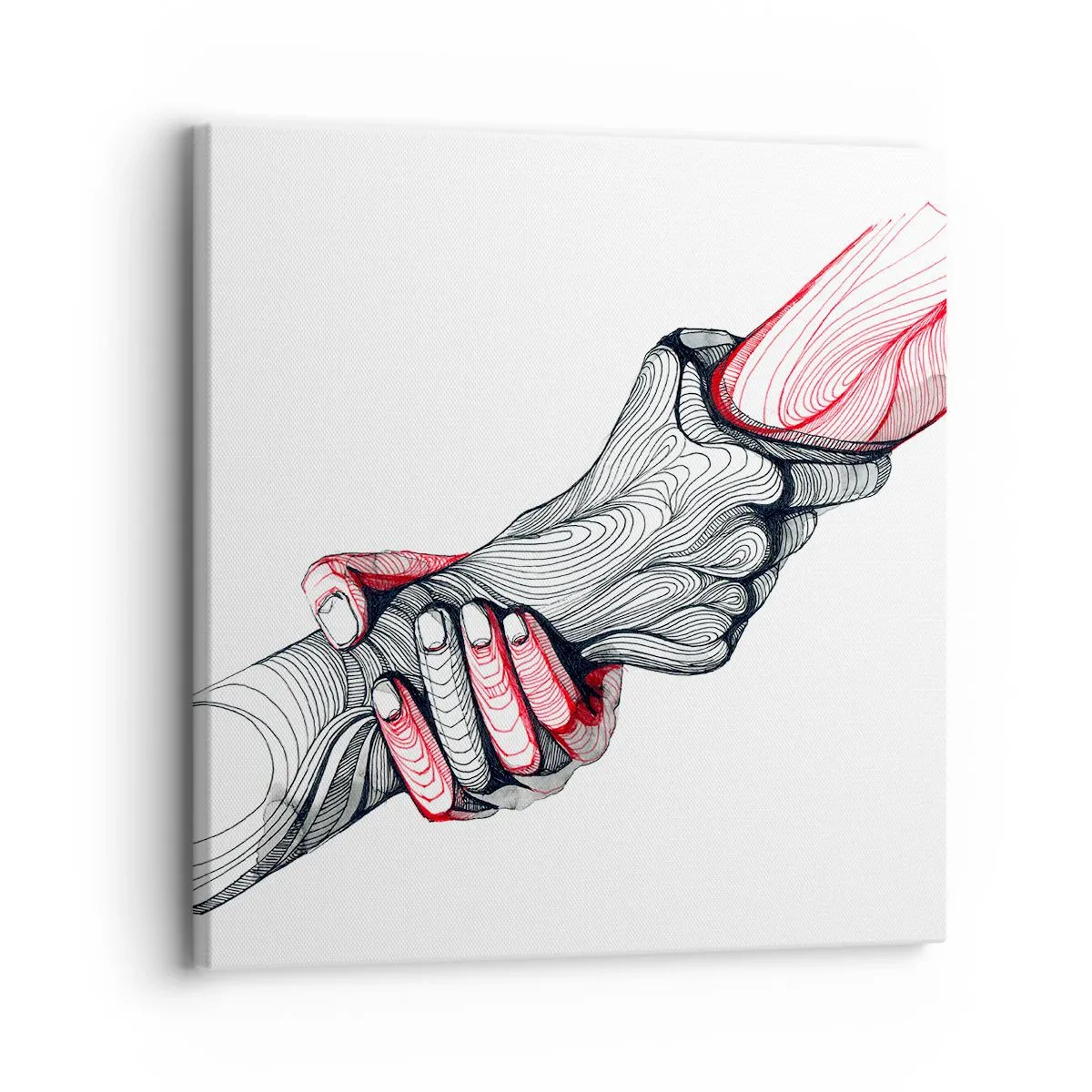 Lærredstryk - Billede på lærred - Du er i gode hænder - 30x30 cm