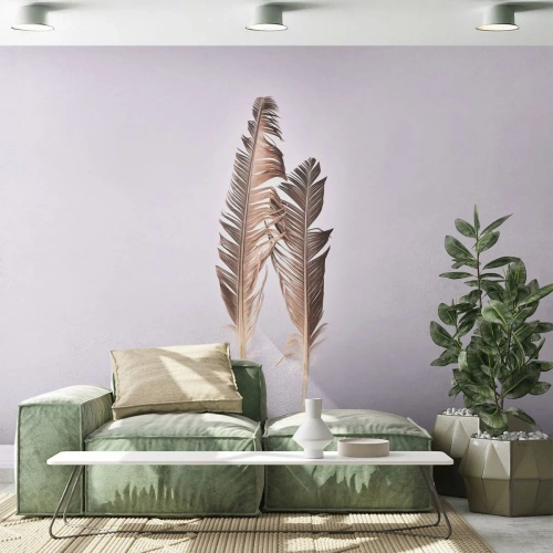 Fototapet Standard Eco - Mod intetheden - Fuglefjer, Stykke, Grafik - 200x140 cm