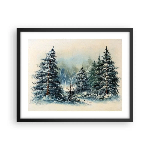 Plakat i sort ramme - Klar til jul - 50x40 cm