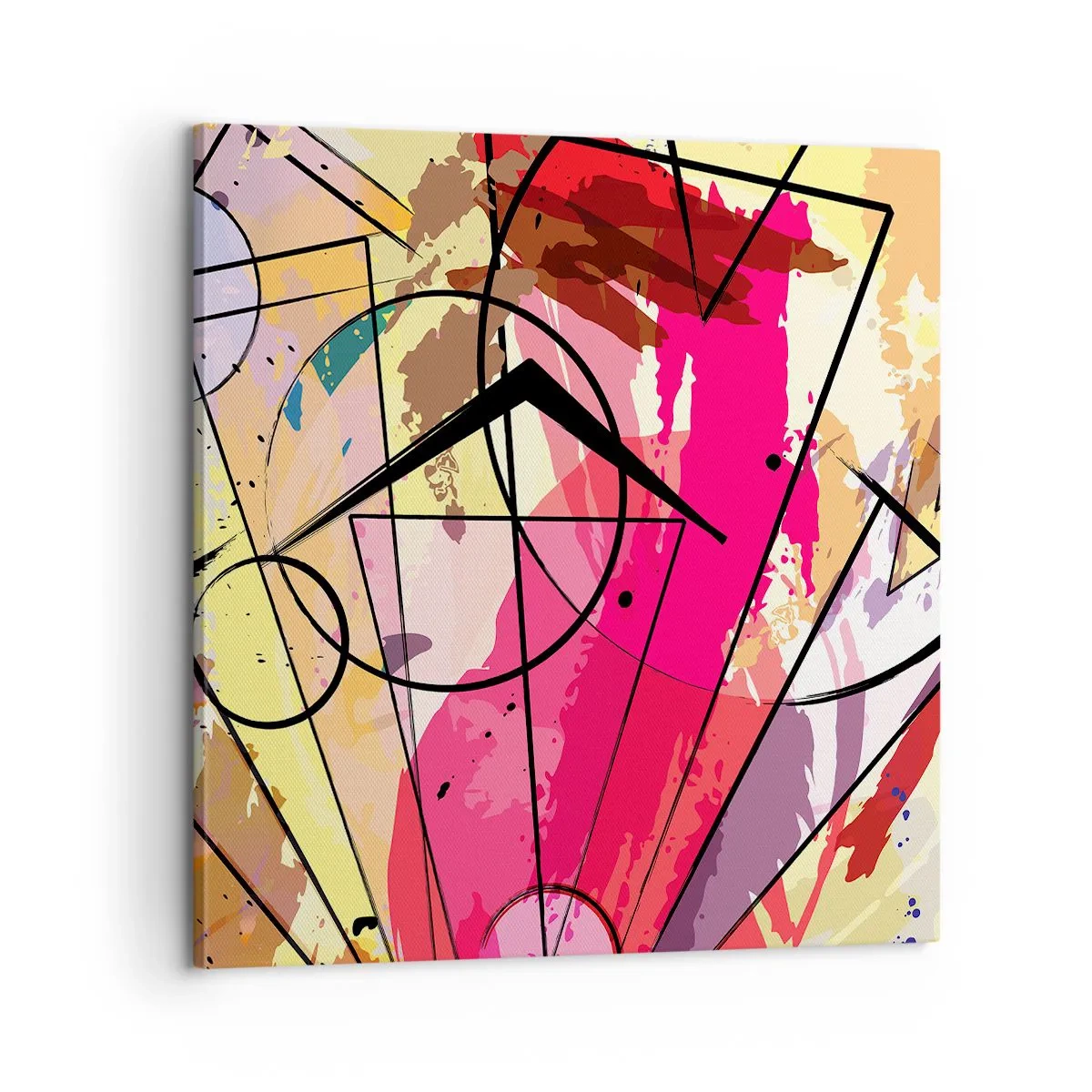 Lærredstryk - Billede på lærred - Eksplosion - 60x60 cm