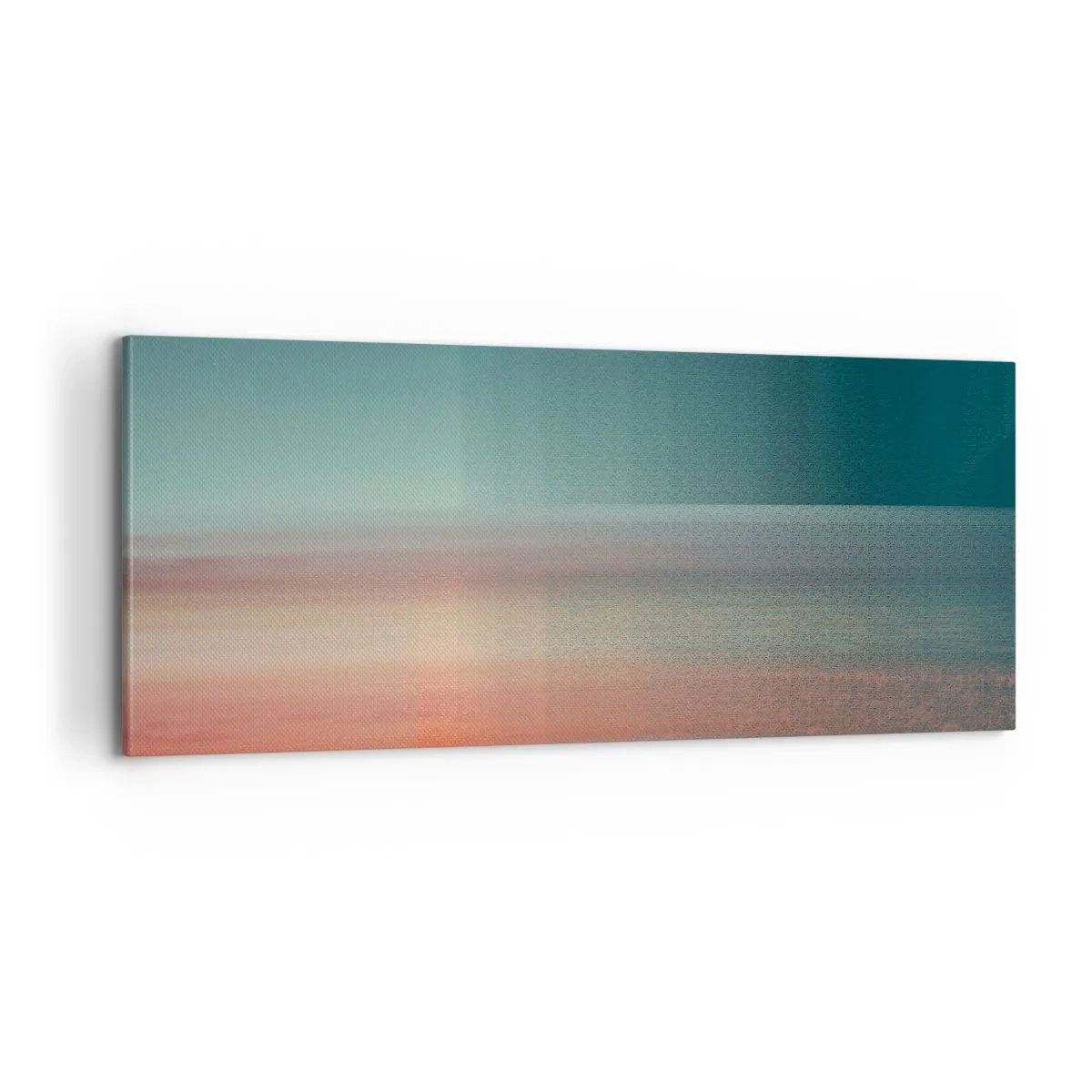 Lærredstryk - Billede på lærred - Abstraktion: bølger af lys - 100x40 cm