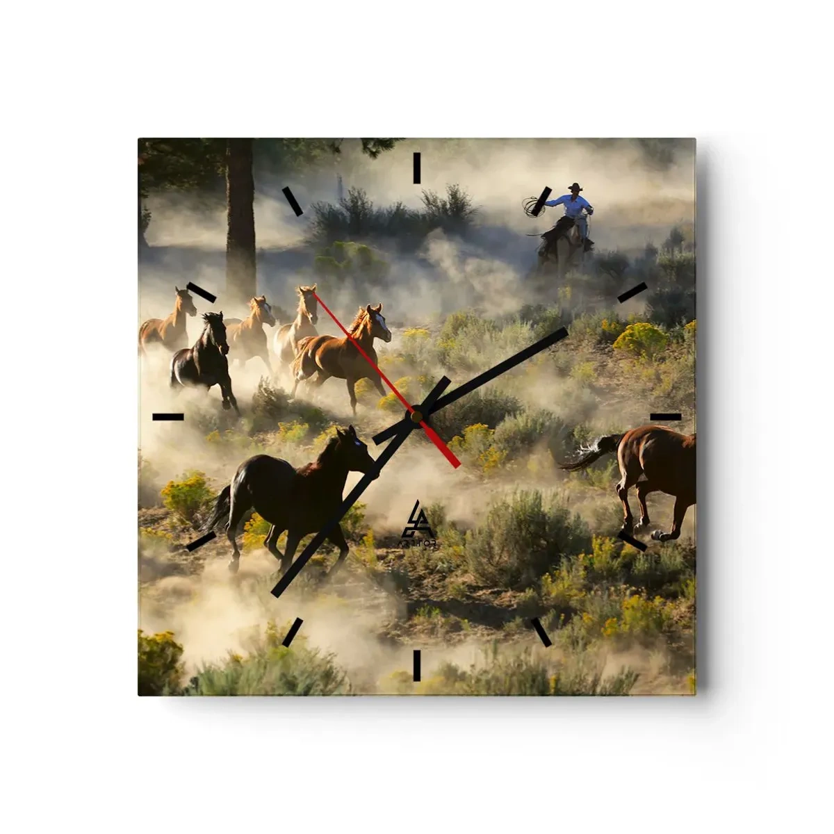 Vægur, Uret - Rivalisering - frihed eller maskulin kraft? - 30x30 cm