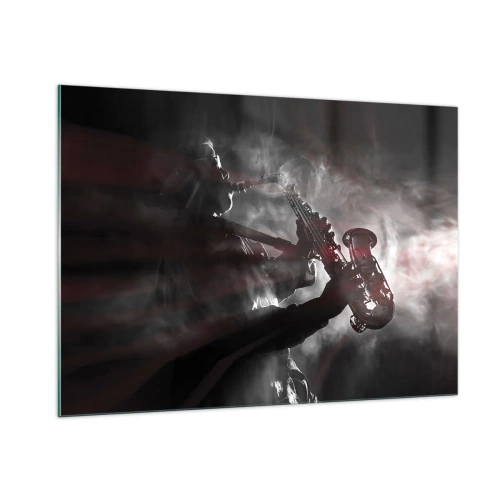 Billede på glas - I jazzens dampe - 100x70 cm