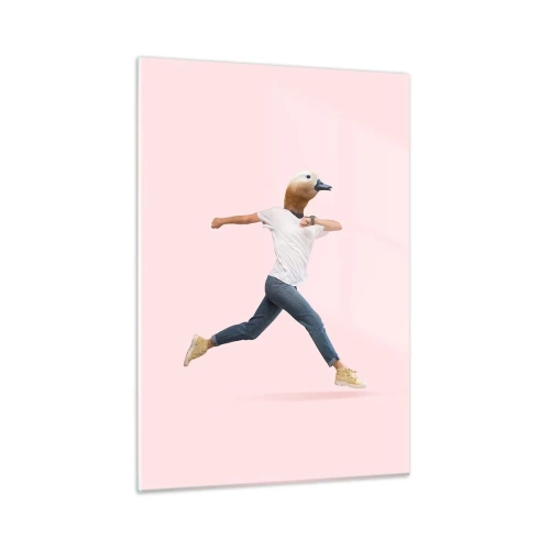 Billede på glas - En knivspids absurditet - 50x70 cm