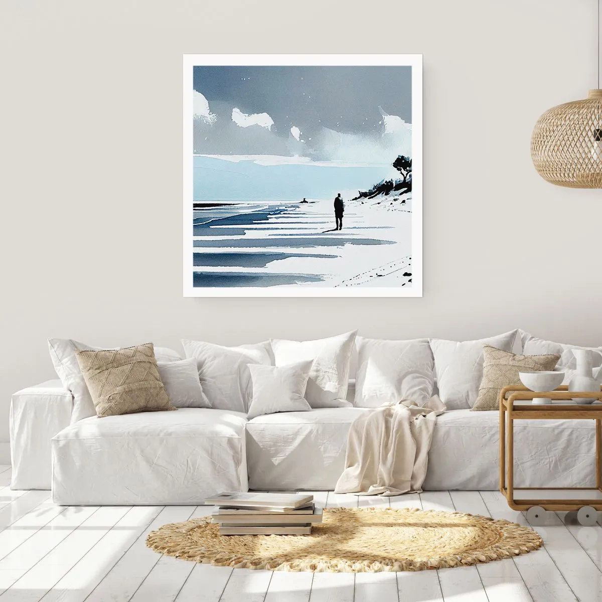 Plakat - Alene - 30x30 cm