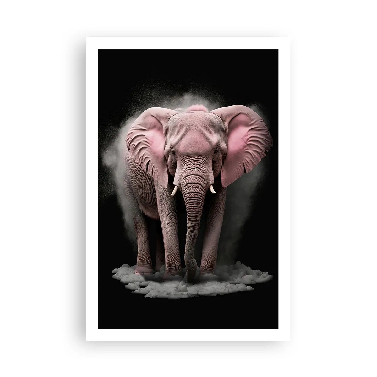 Plakat - Tænk ikke på en lyserød elefant! - 61x91 cm