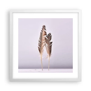 Plakat i hvid ramme - Mod intetheden - 40x40 cm