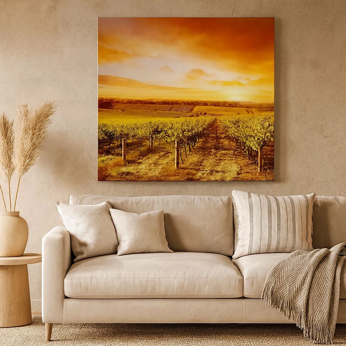 Lærredstryk - Billede på lærred - Delikat frugtagtig med et strejf af solskin - 30x30 cm