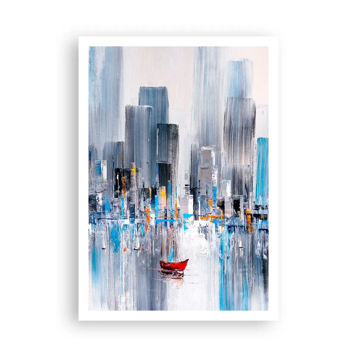 Plakat - Metropolis ved bugten - 70x100 cm