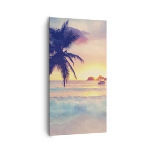 Lærredstryk - Billede på lærred - En aften i bugten - 65x120 cm