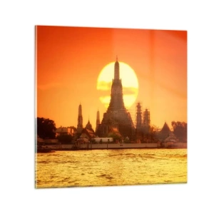 Billede på glas - Mod solen, altid mod solen - 70x70 cm